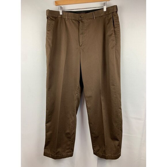Haggar Other - Haggar Mens No-Iron Khaki Pants 38X29 Brown
